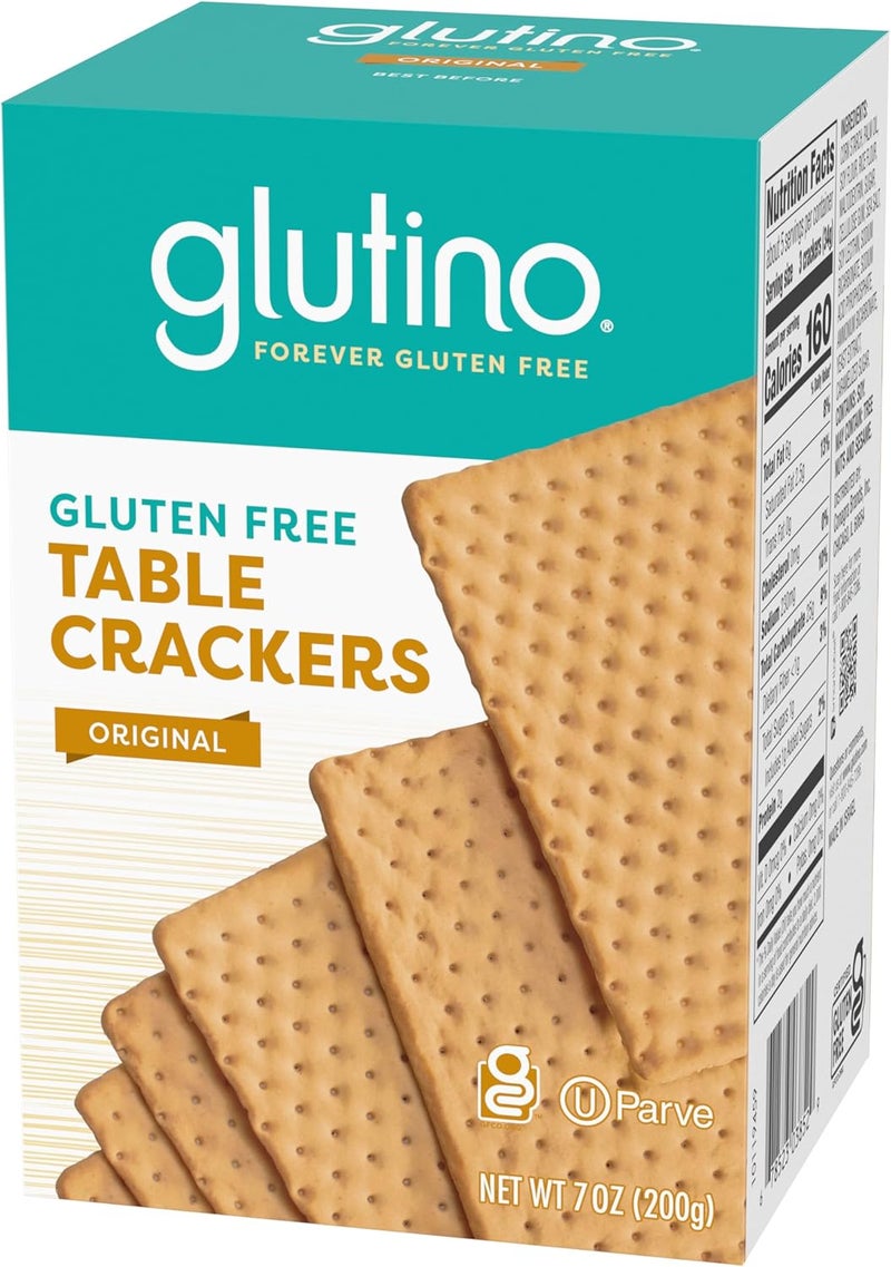 Glutino Gluten Free Table Crackers, Premium Squares, Original, 7 oz - Image 5